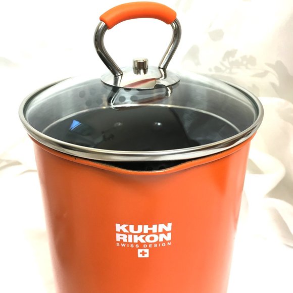 KUHN RIKON  4th Burner Tall Pot w Lid & Basket NWOT - Picture 8 of 11